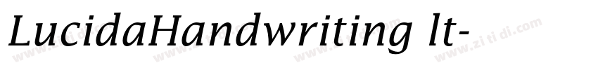 LucidaHandwriting lt字体转换